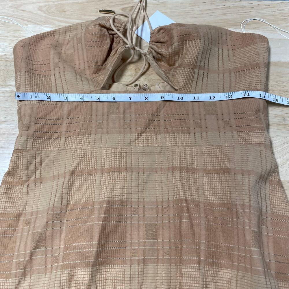 Significant Other NWT Danica Halter Cutout Maxi Dress Size 8 Tiered Flounce Hem - Picture 6 of 12